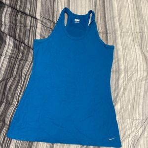 Nike fit dry size large tank top women’s size large 12-14 blue white